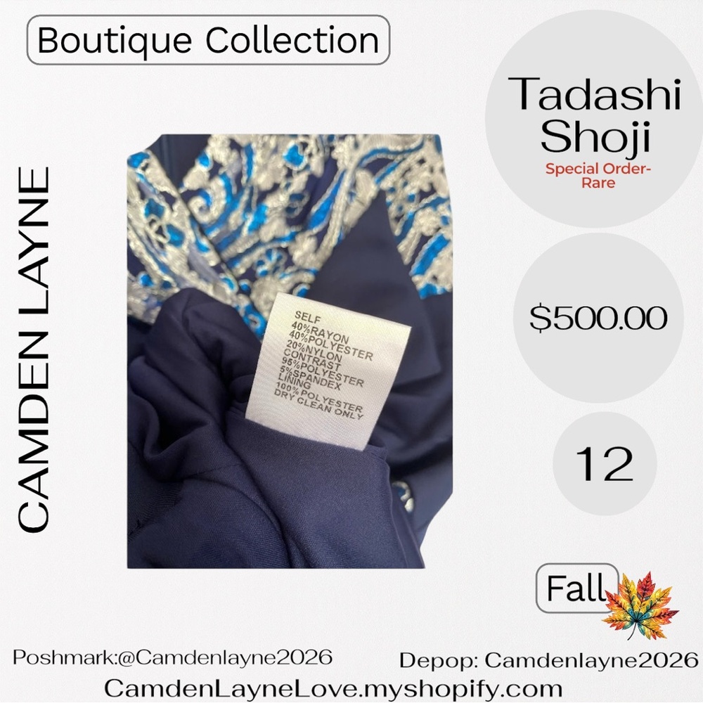Tadashi Shoji Hitomi Embroidered Tulle Mini Dress - Picture 9 of 9